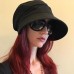  Summer Sun Girl Hat Visor Linen Bucket Packable Wide Brim Uv Cap Strap  eb-14425999